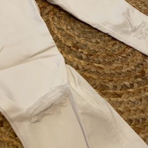 Just Black Distressed skinny ankle jeans